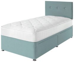 Airspring - Dalham Memory 2 Drawer Blue - Divan - Single